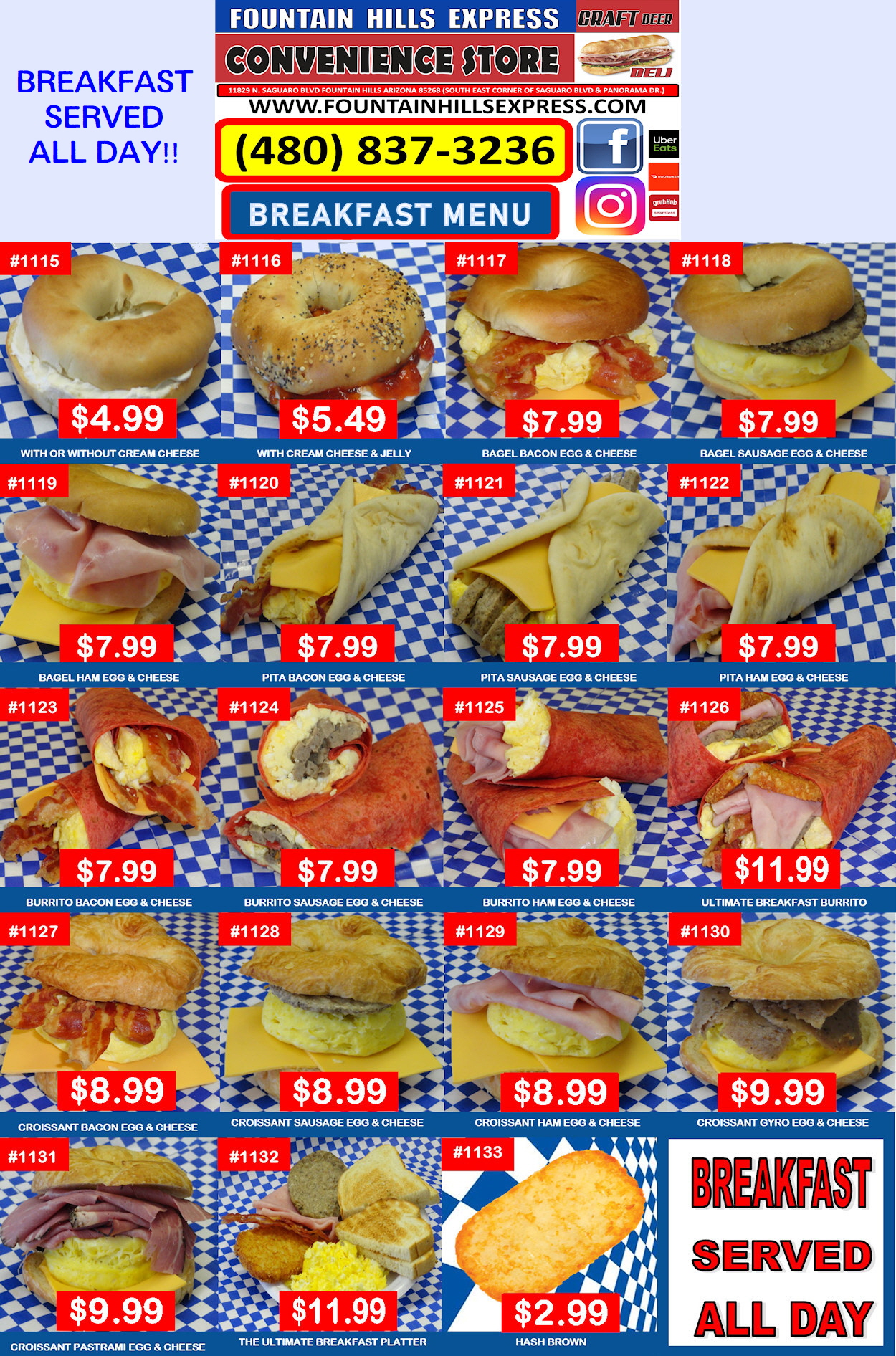 2024 BREAKFAST MENU